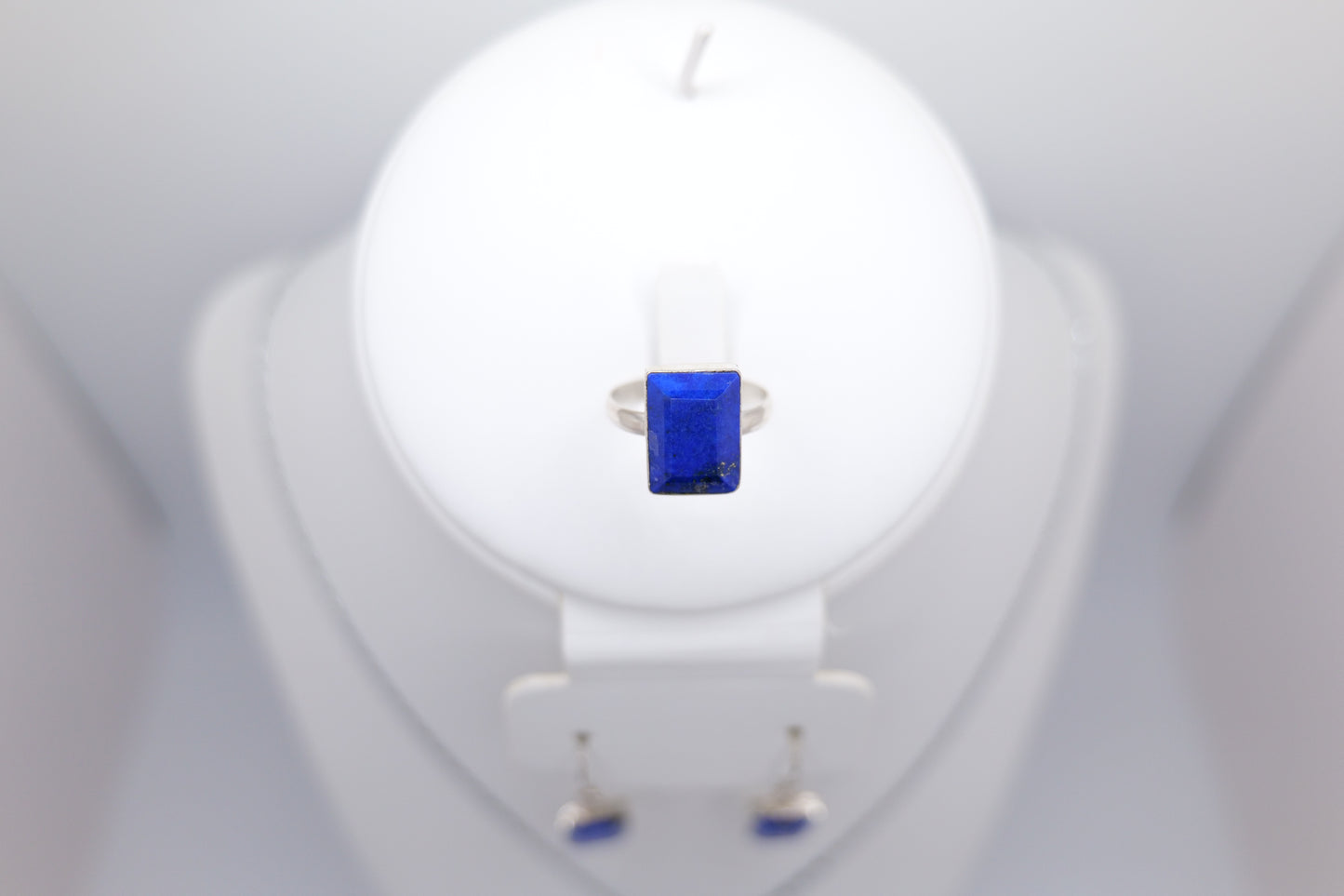 Rectangle Lapis Lazuli Jewelry Set