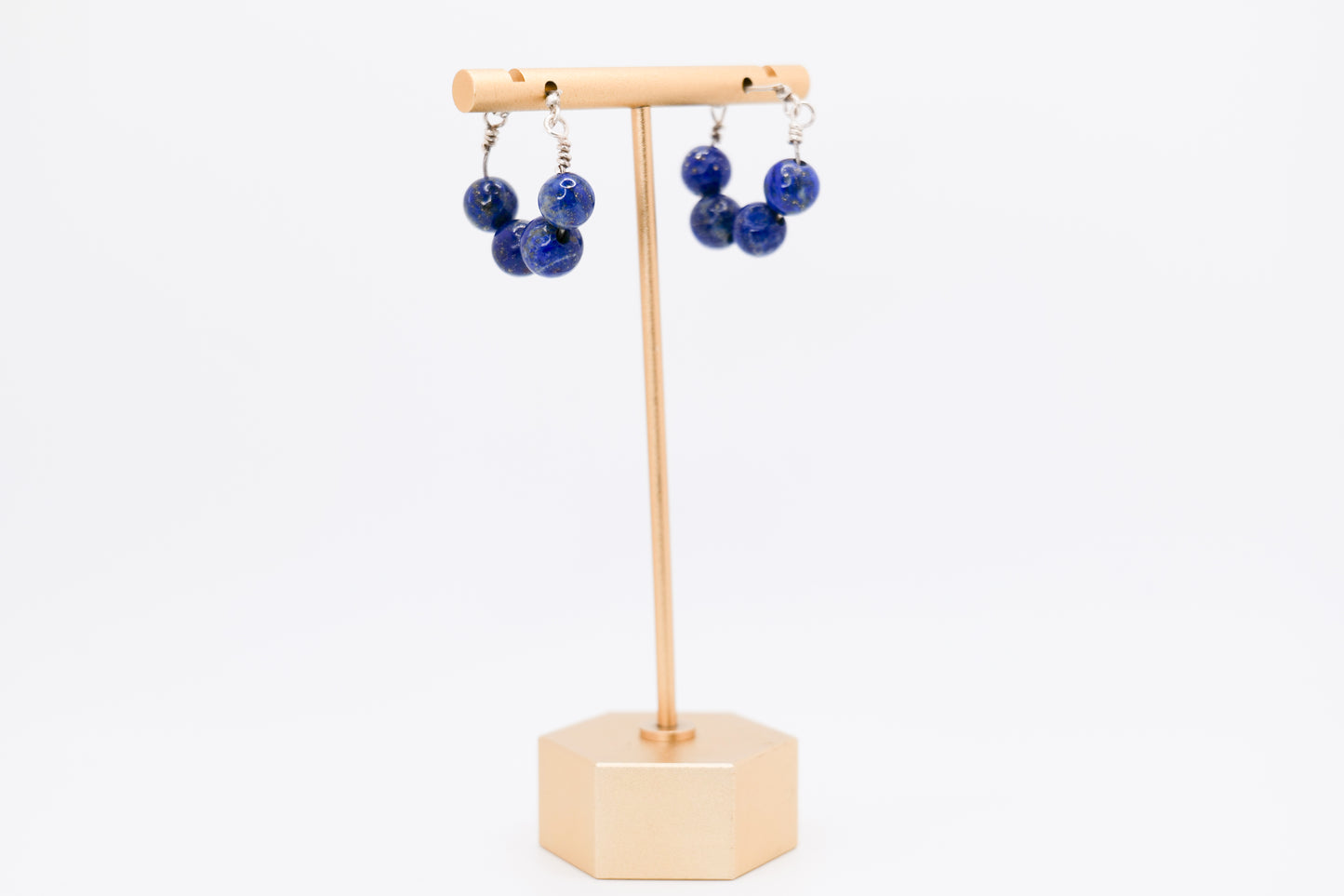 Lapis Lazuli Earrings with Silver
