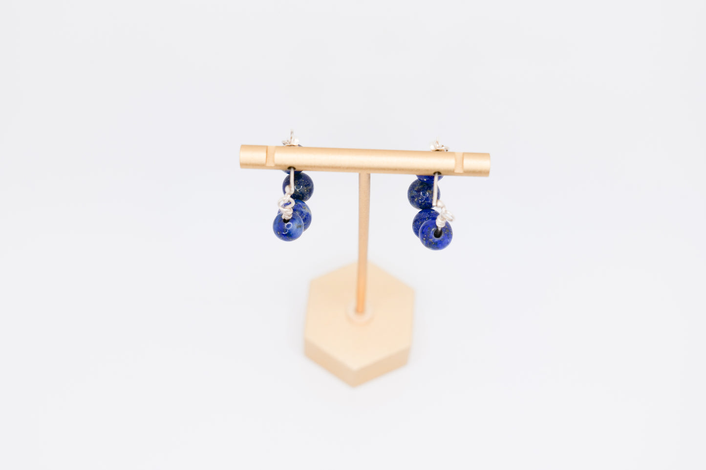 Lapis Lazuli Earrings with Silver