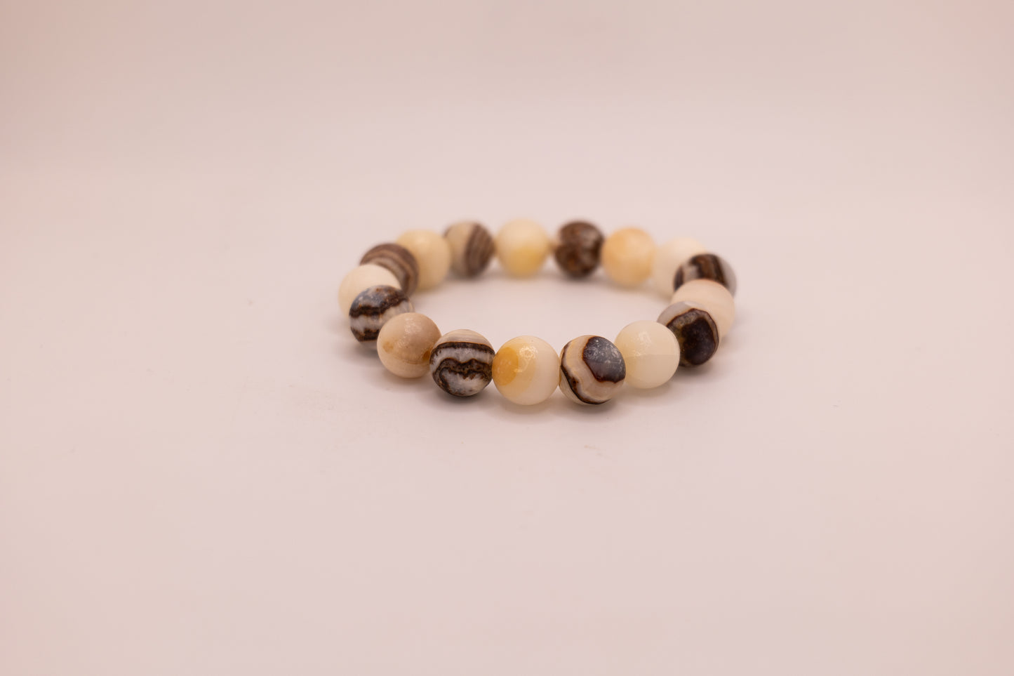 Onyx and White Marble Bracelet