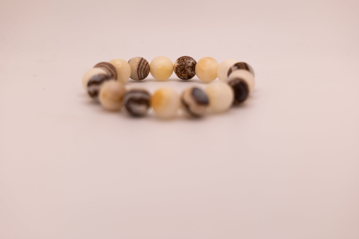 Onyx and White Marble Bracelet