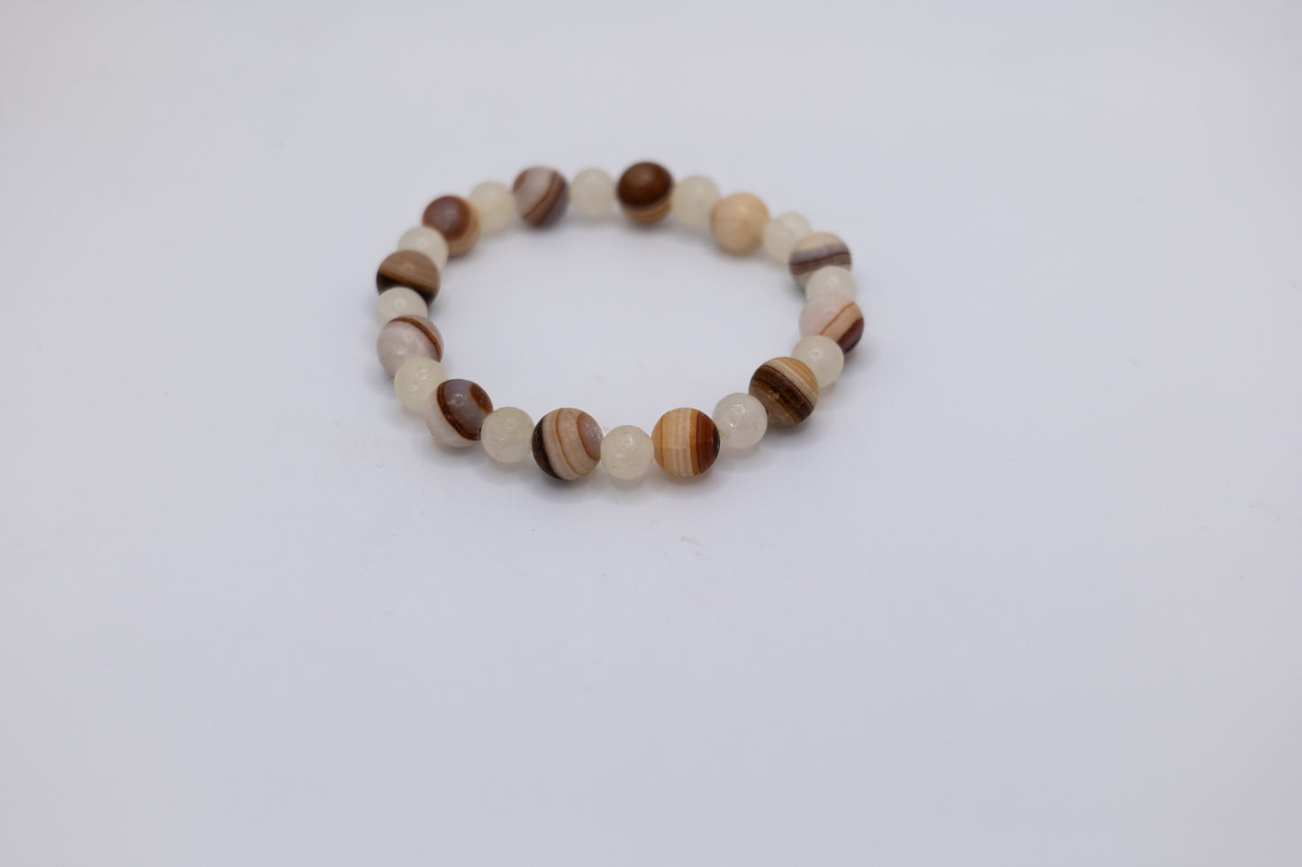 Onyx and White Marble Bracelet