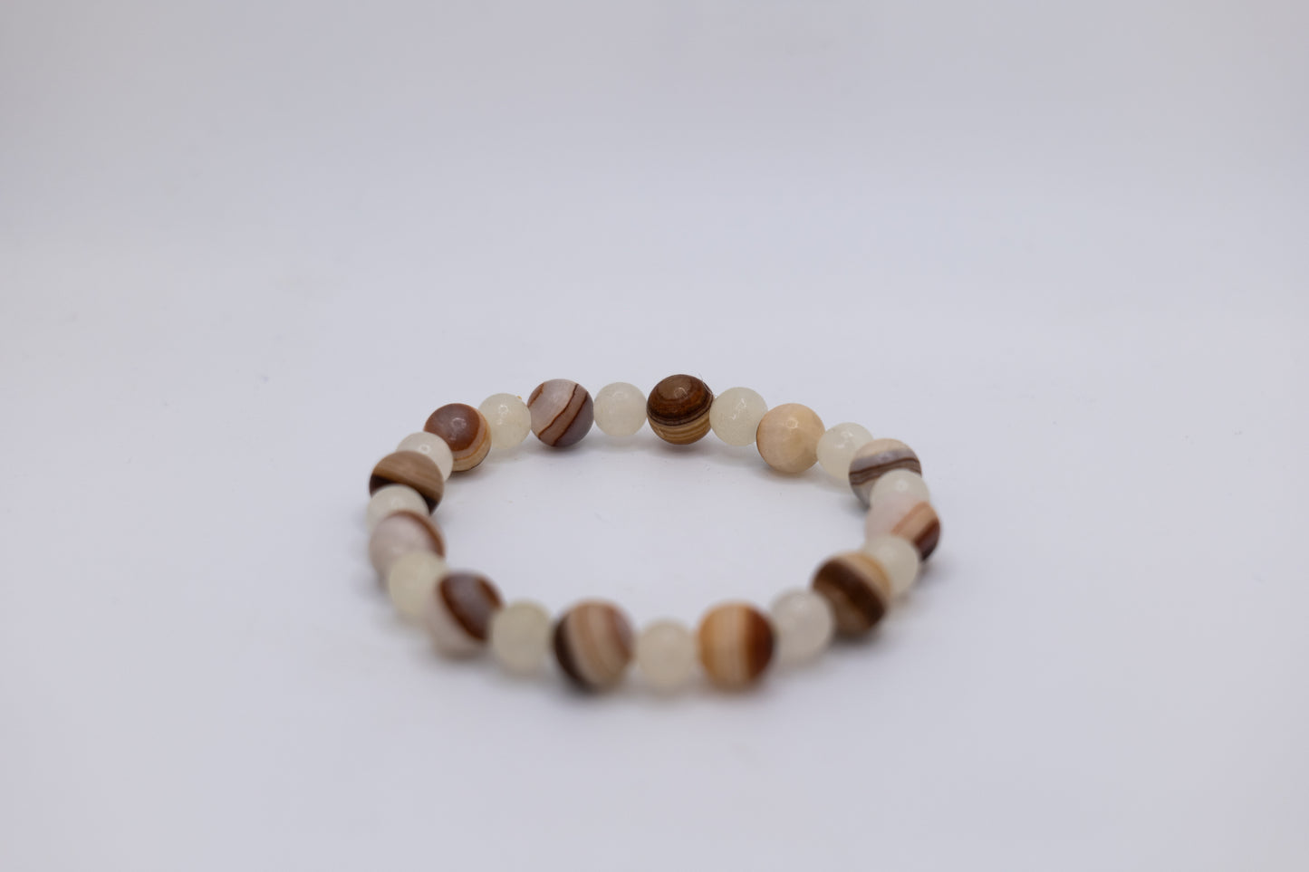 Onyx and White Marble Bracelet