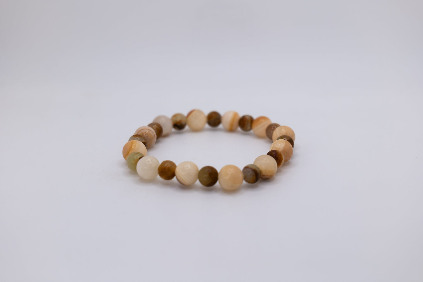 Onyx and White Marble Bracelet