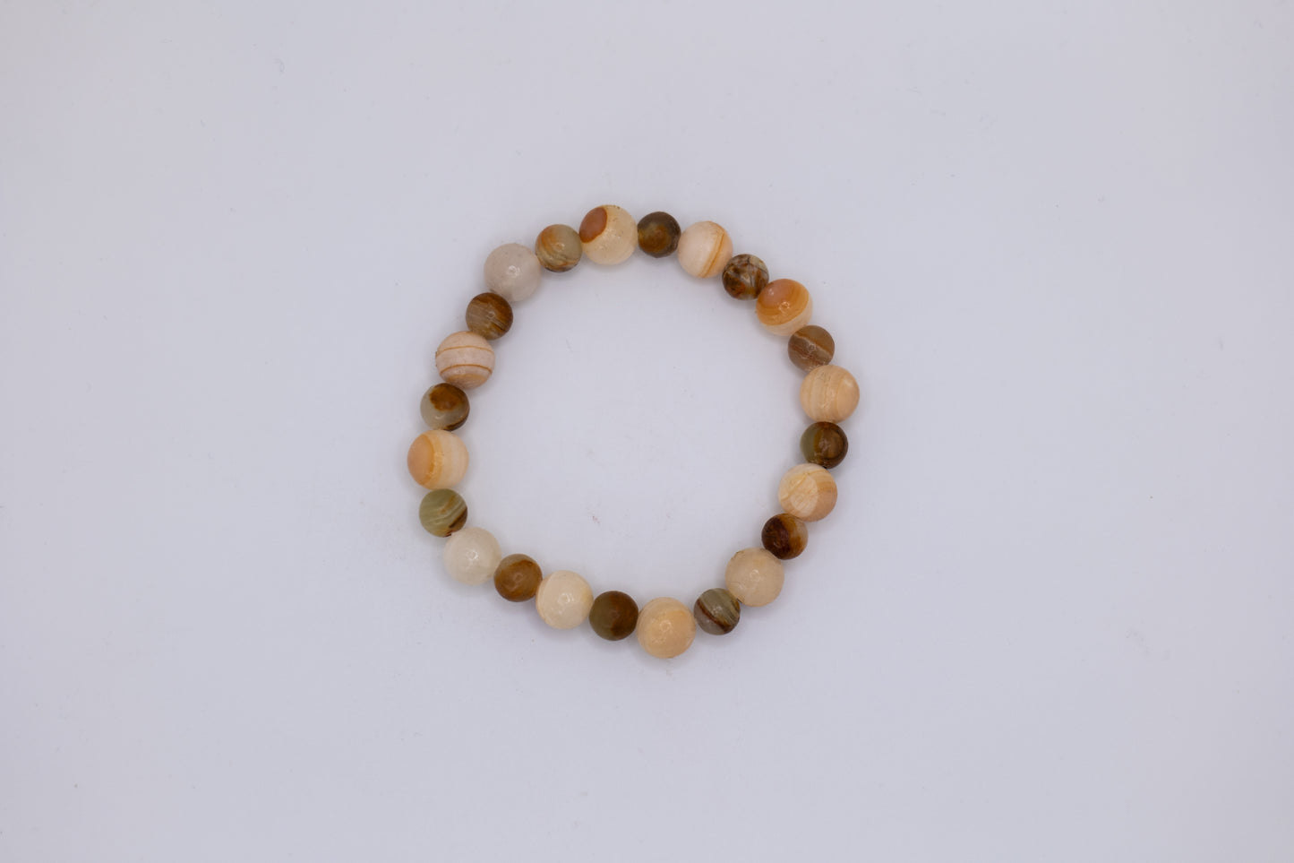 Onyx and White Marble Bracelet