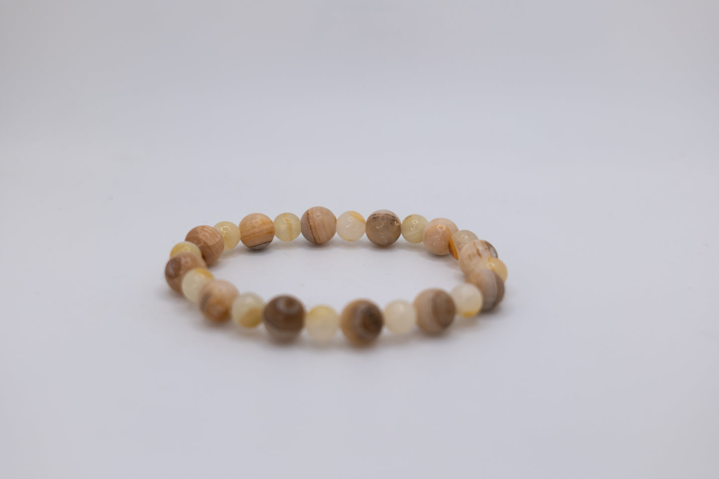 Onyx and White Marble Bracelet