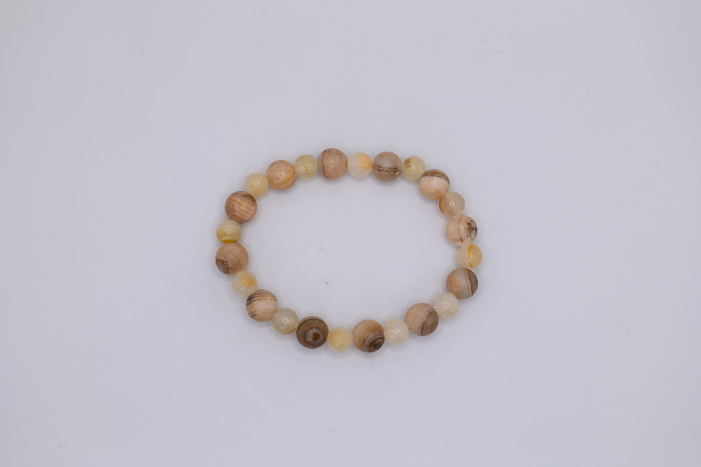 Onyx and White Marble Bracelet