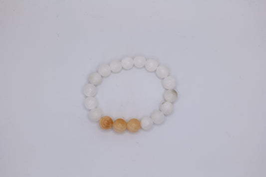 Calcite and Onyx Bracelet