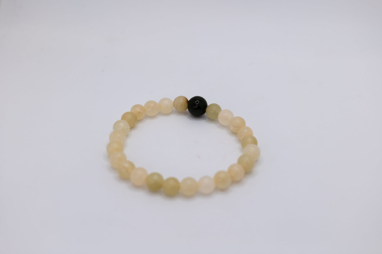 Marble & Nephrite Bracelet – Handmade in Afghanistan