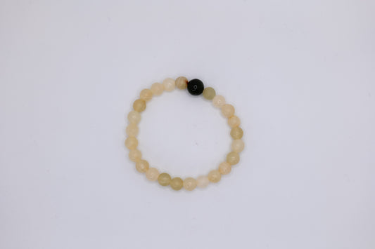 Marble & Nephrite Bracelet – Handmade in Afghanistan