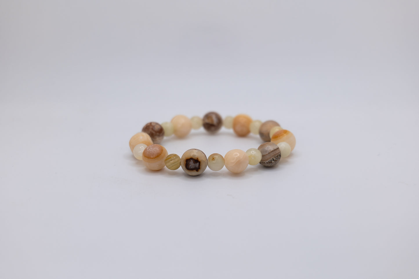 Onyx and White Marble Bracelet