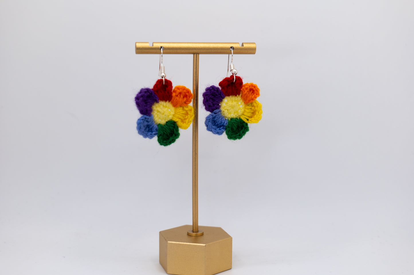 Handmade Big Colorful Crocheted Earrings – By Afghan Women