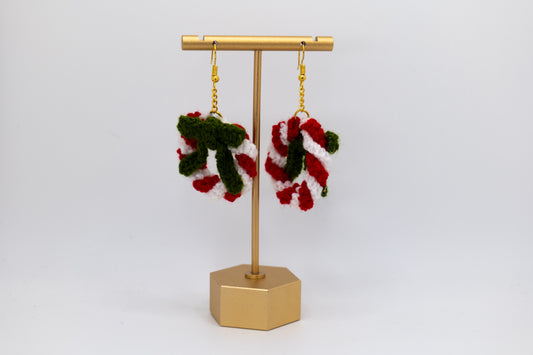 Handmade Christmas Crocheted Earrings – Crafted by Afghan Women