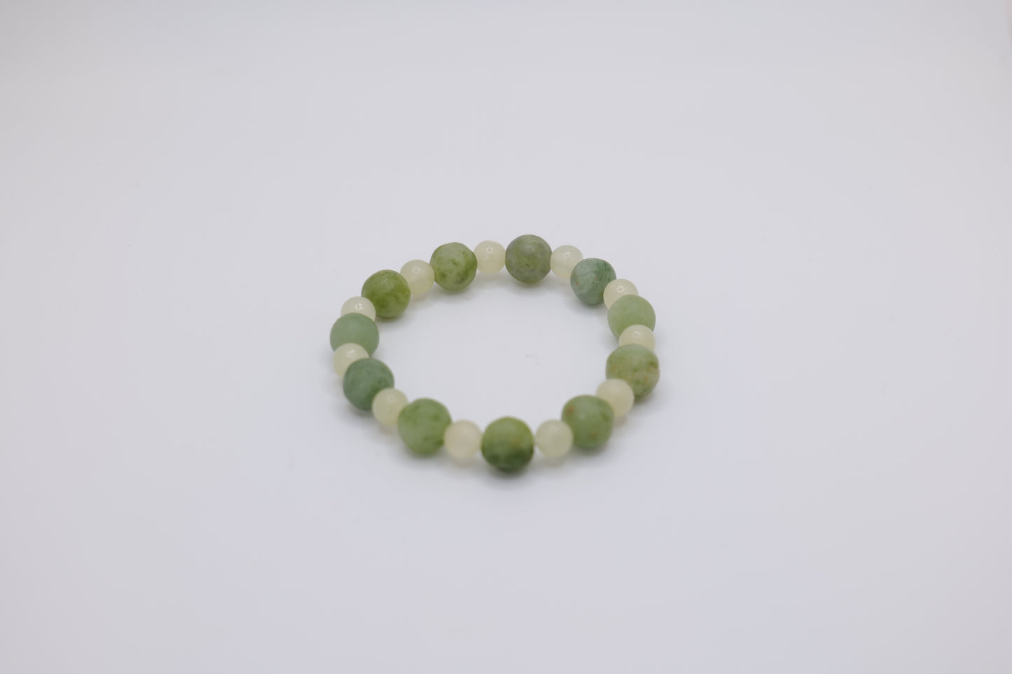 Bowenite and Marble Bracelet