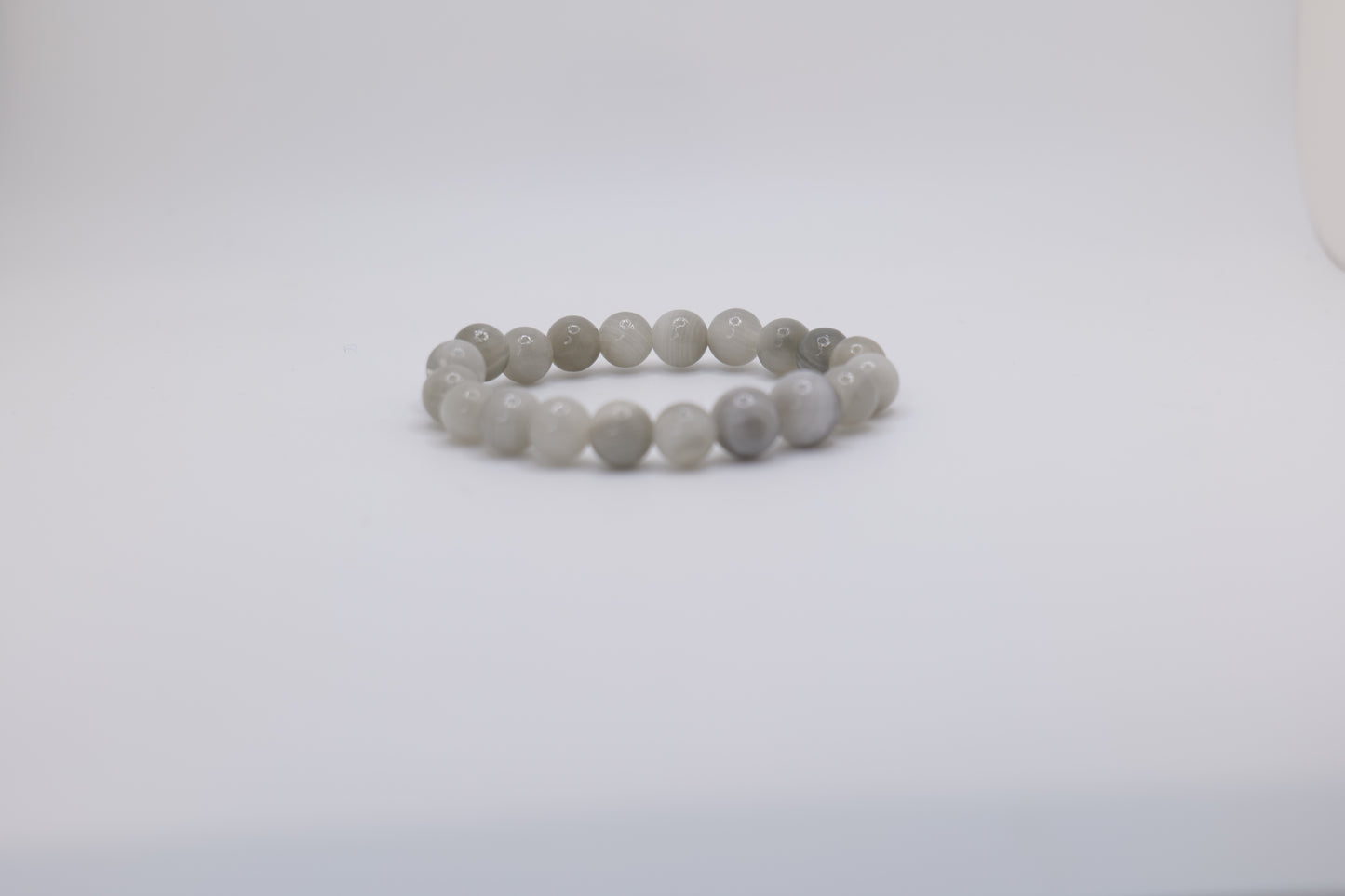 White-Gray Marble Bracelet