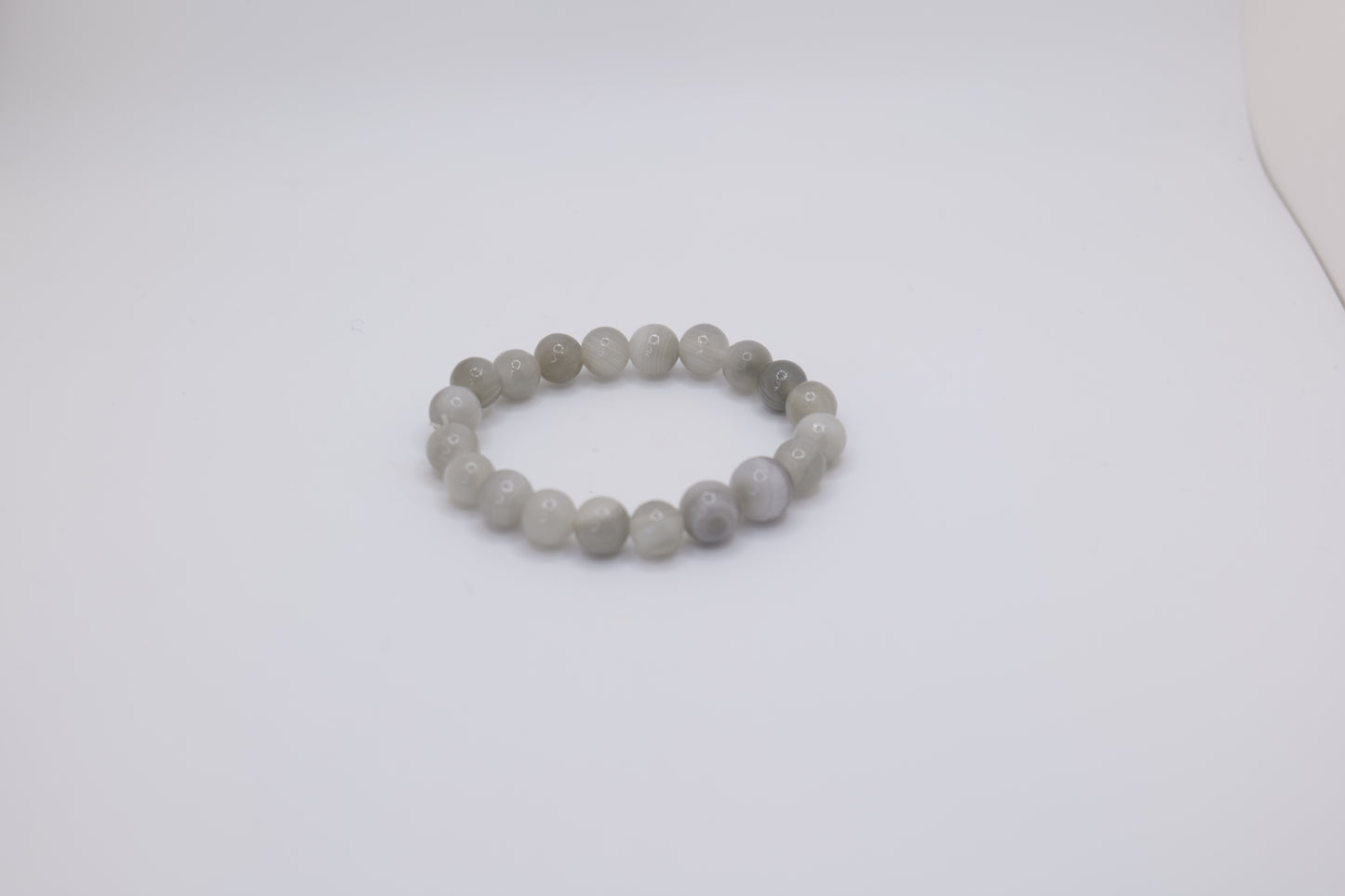 White-Gray Marble Bracelet