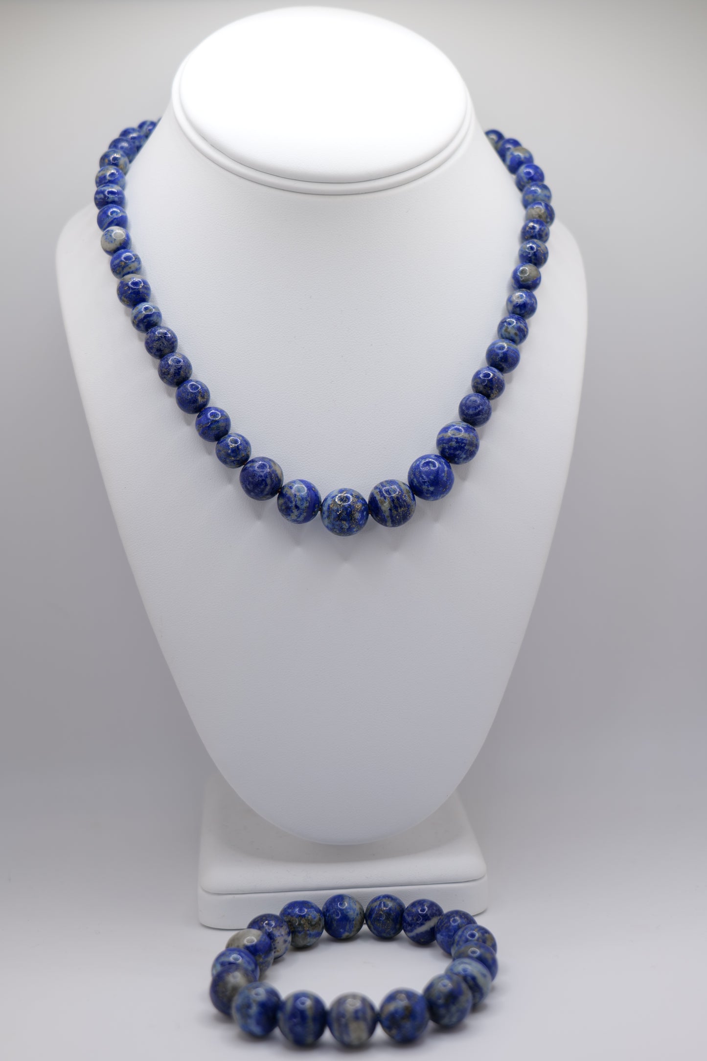 Lapis Lazuli Beaded Jewelry Set