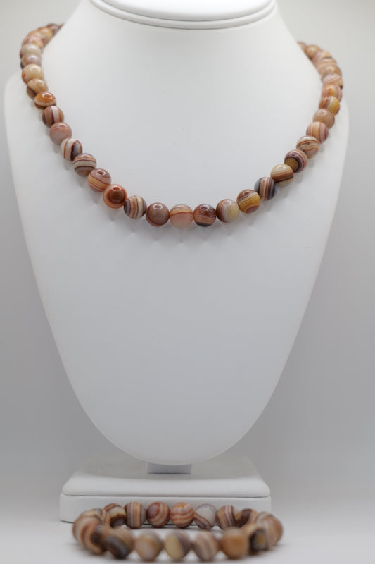 Onyx Beaded Jewelry Set