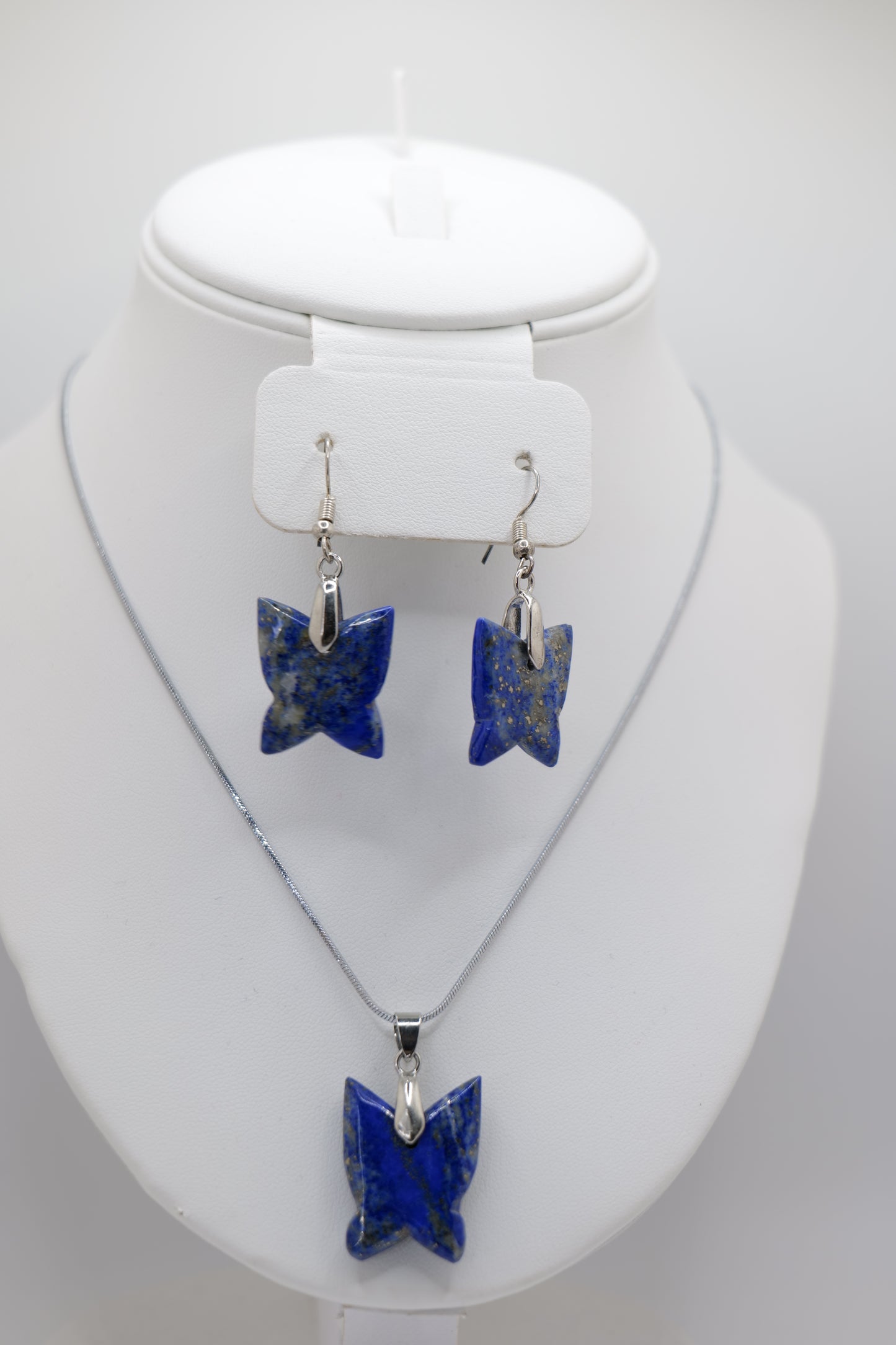 Lapis Lazuli Butterfly Jewelry Set