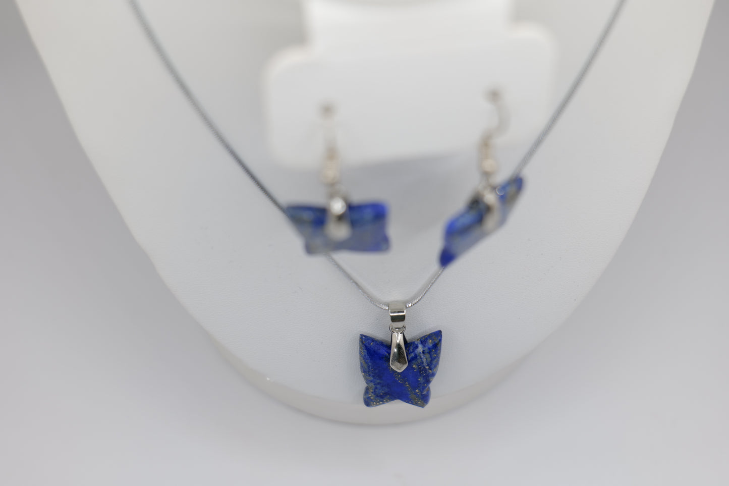 Lapis Lazuli Butterfly Jewelry Set