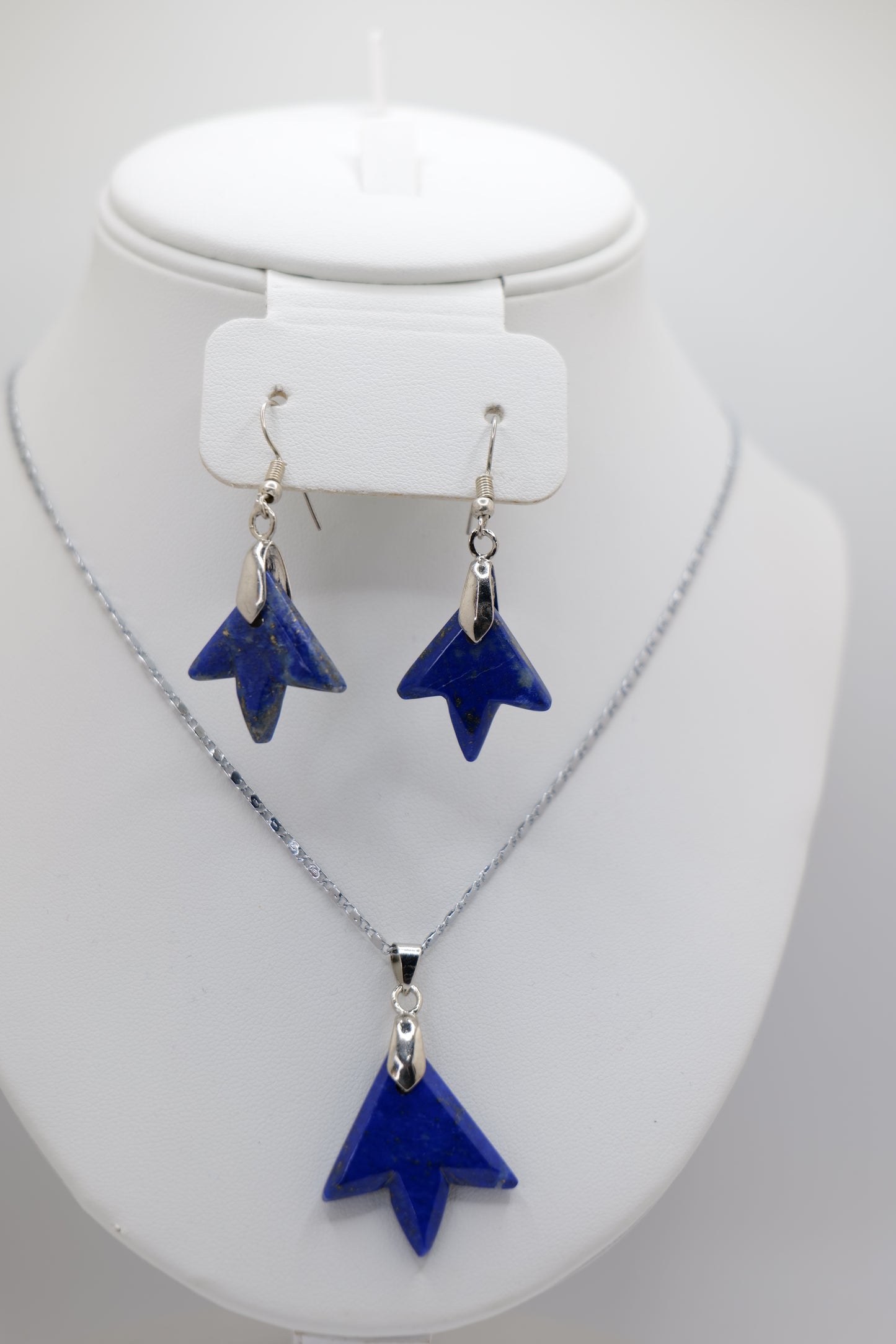 Lapis Lazuli Flower Jewelry Set