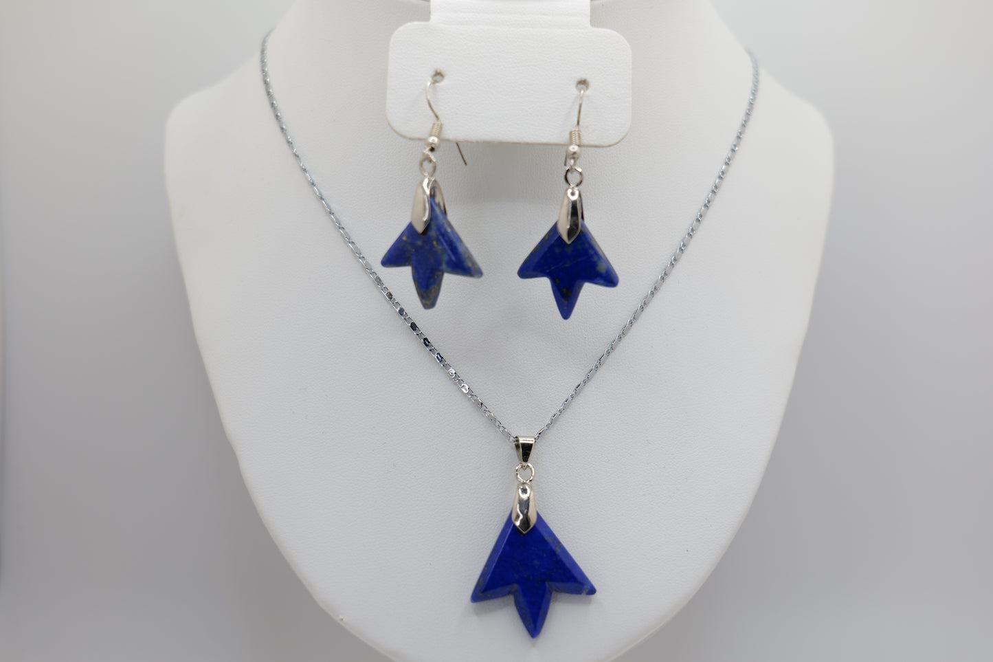 Lapis Lazuli Flower Jewelry Set