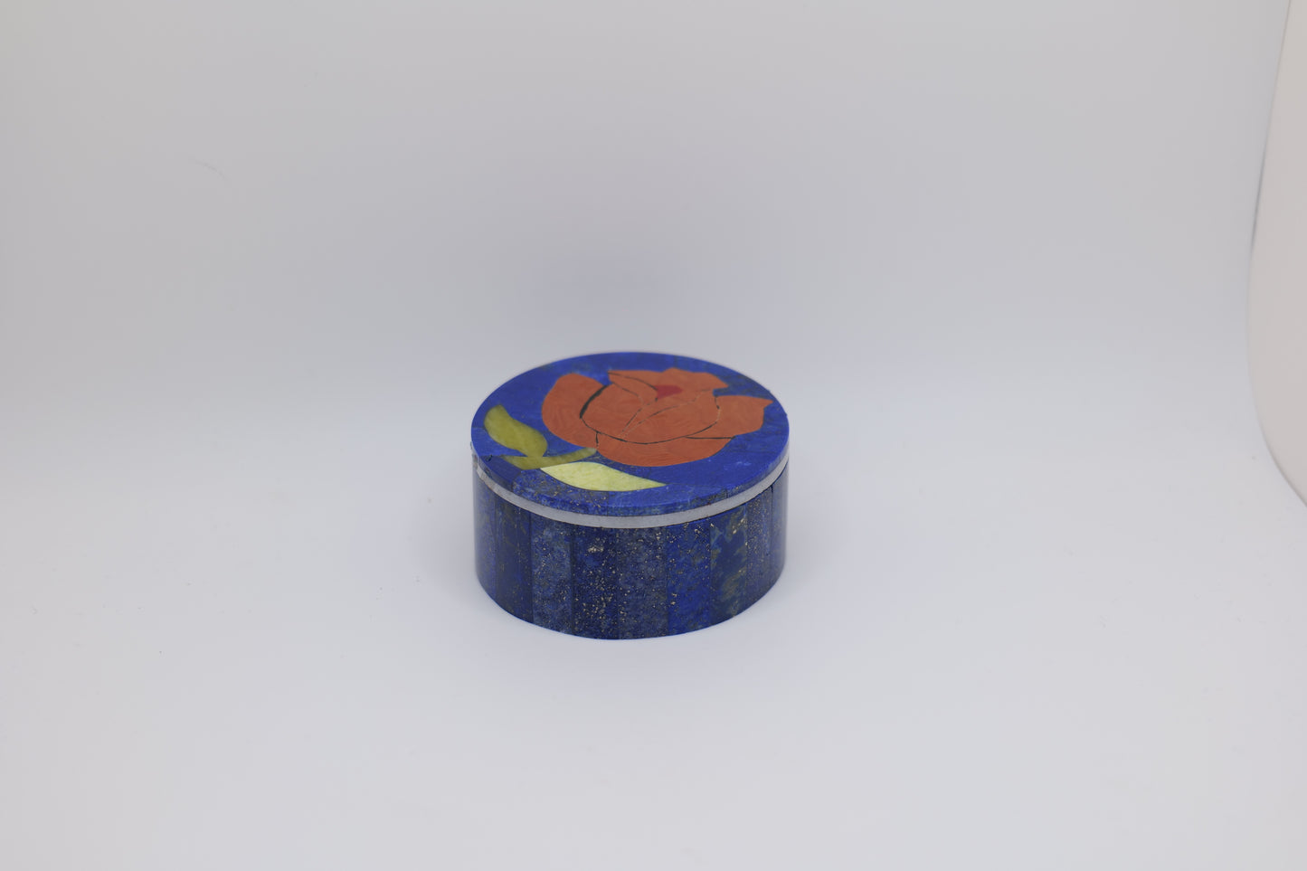 Lapis Lazuli Floral Jewelry Box