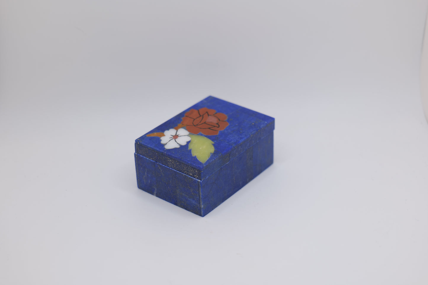 Lapis Lazuli Floral Jewelry Box