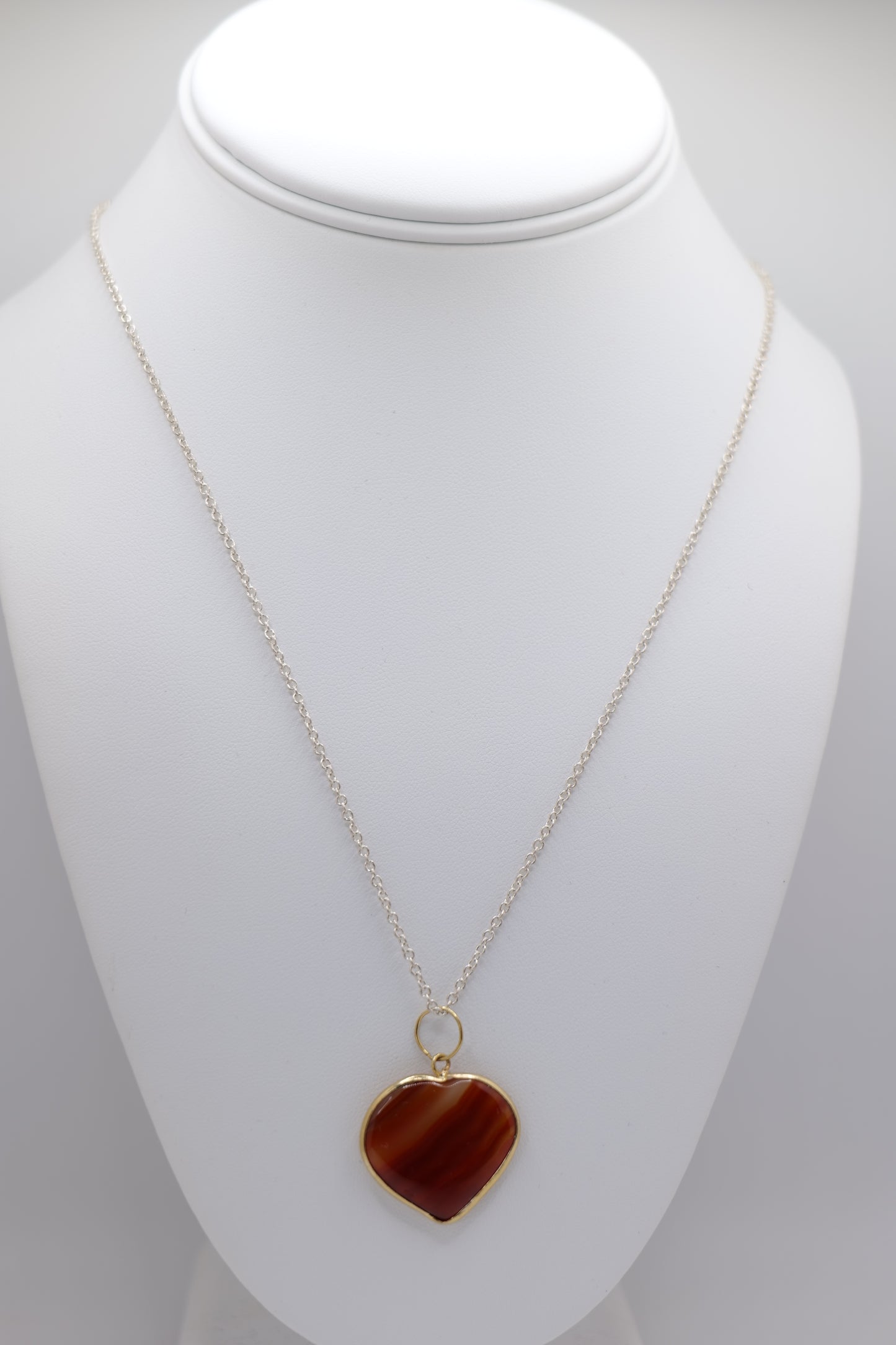 Heart Agate Necklace