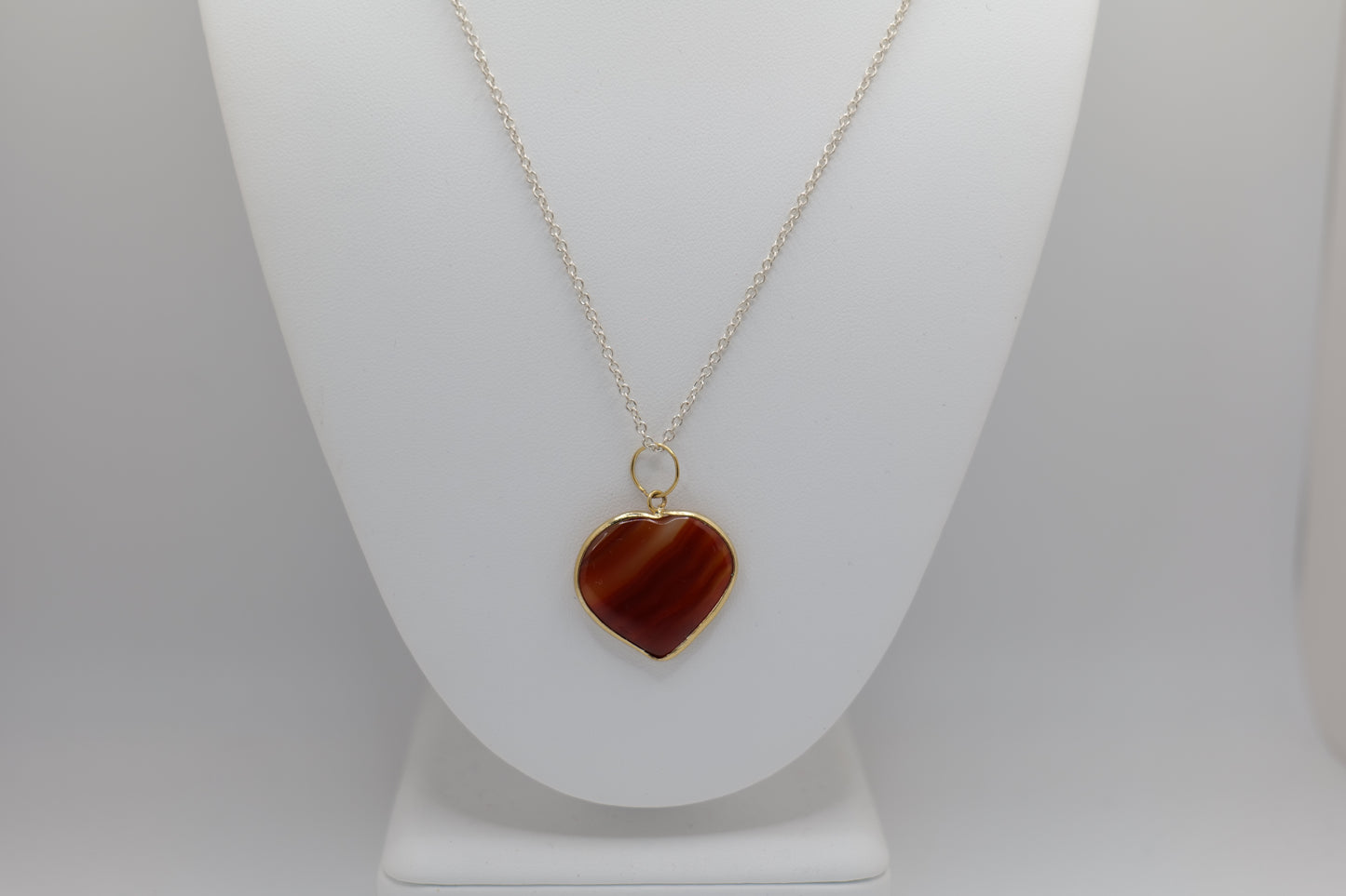Heart Agate Necklace