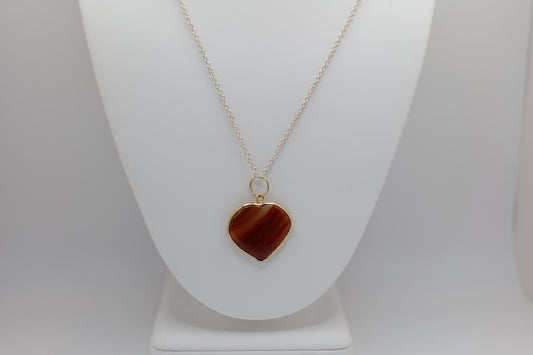 Heart Agate Necklace