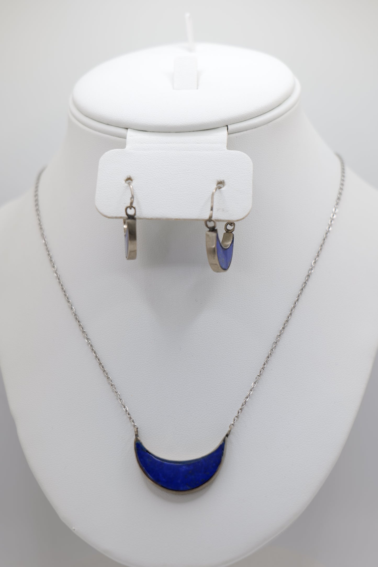 Crescent Lapis Lazuli Jewelry Set