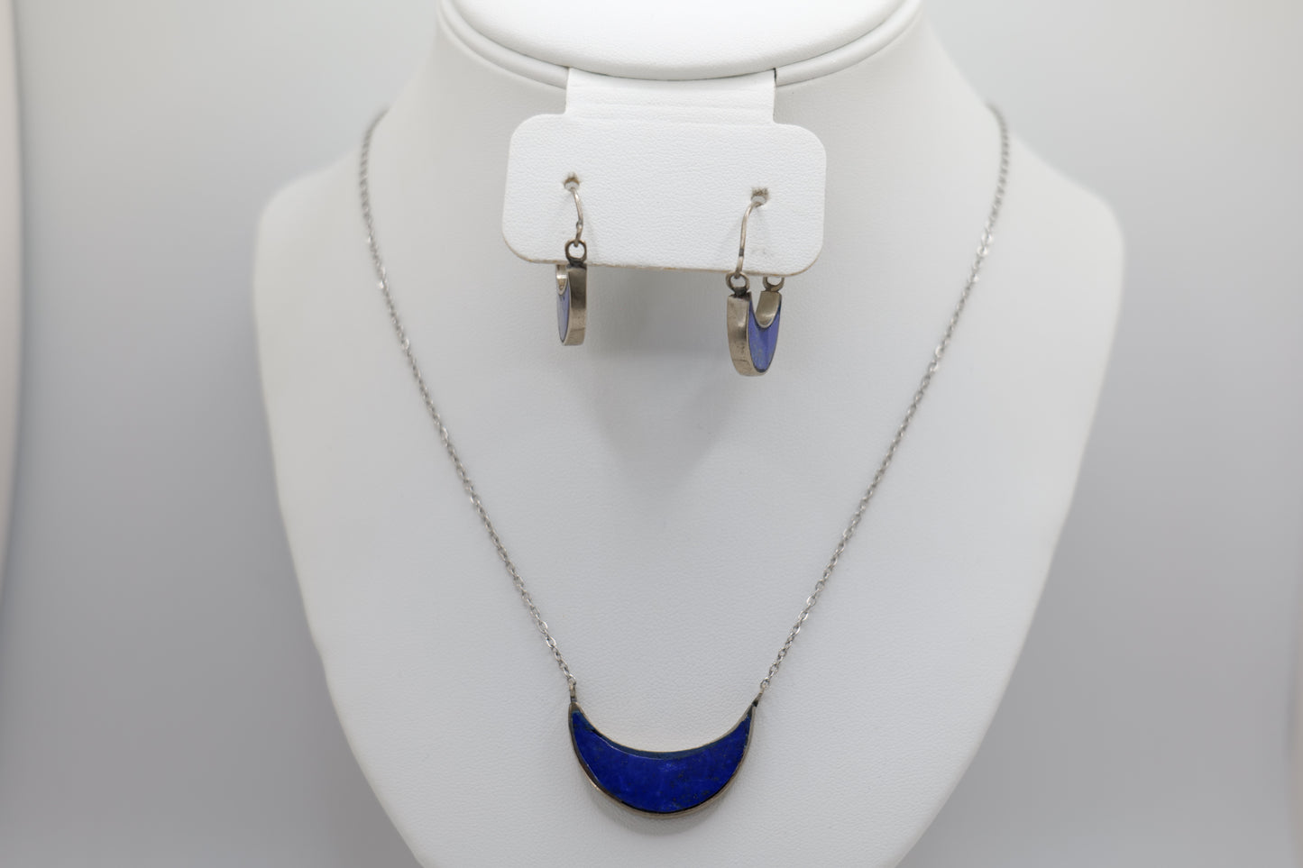 Crescent Lapis Lazuli Jewelry Set