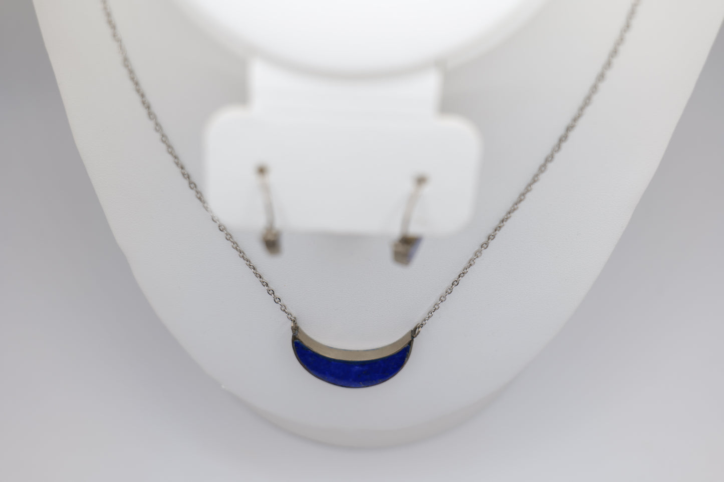 Crescent Lapis Lazuli Jewelry Set