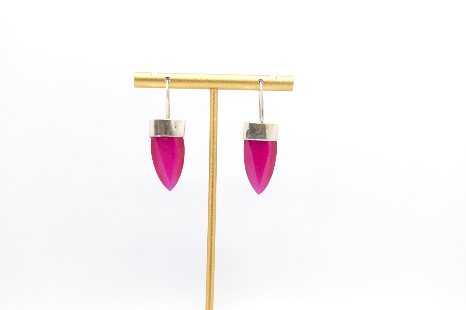 Hanging ruby earrings image 0