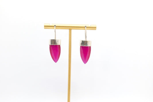 Hanging ruby earrings image 0