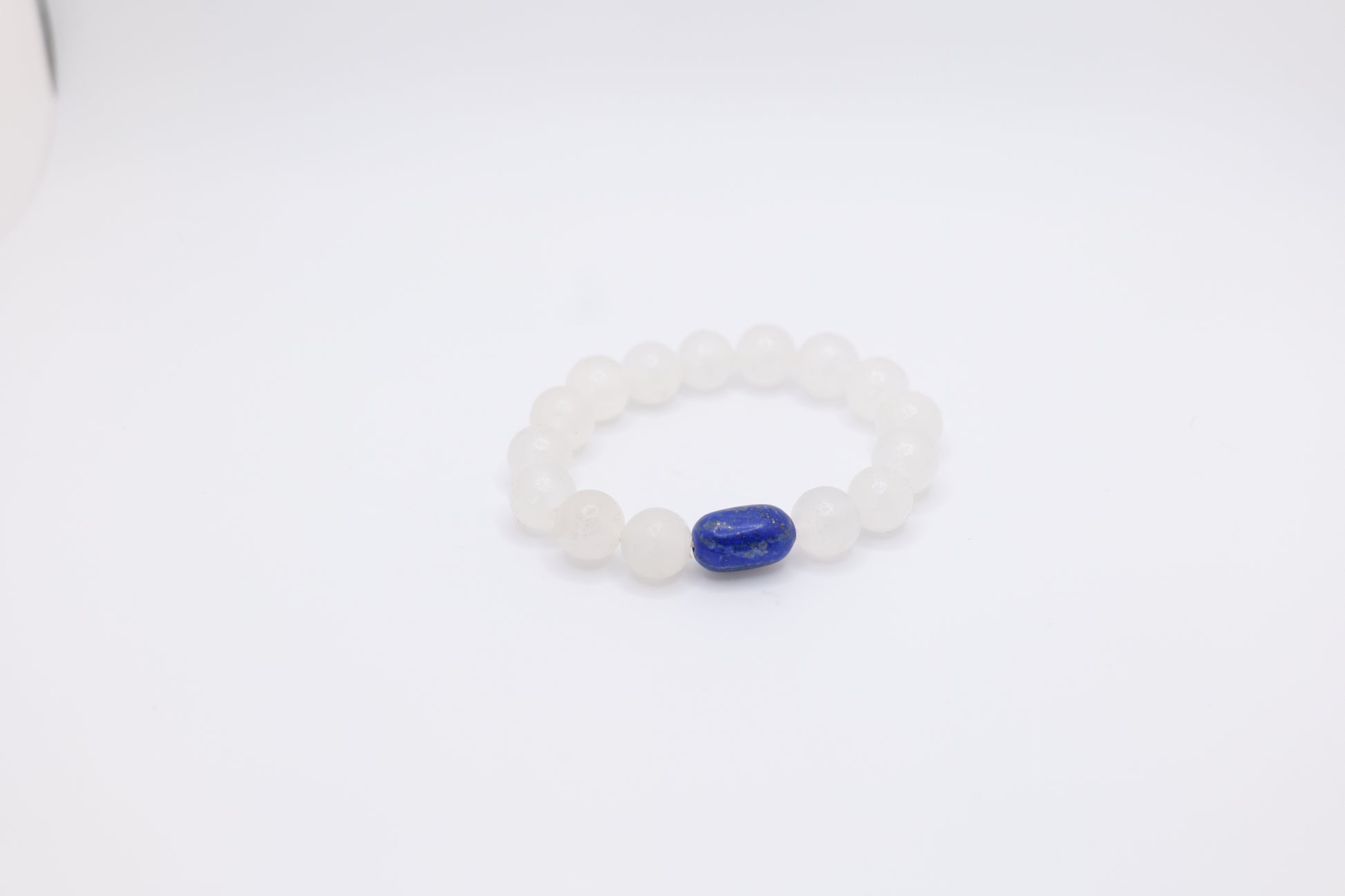 Calcite and lapis lazuli bracelet image 0